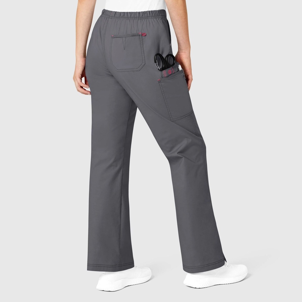 Carhartt Liberty Women Scrub Pants Charcoal Gray Pink C52110 XS Regular Cargo